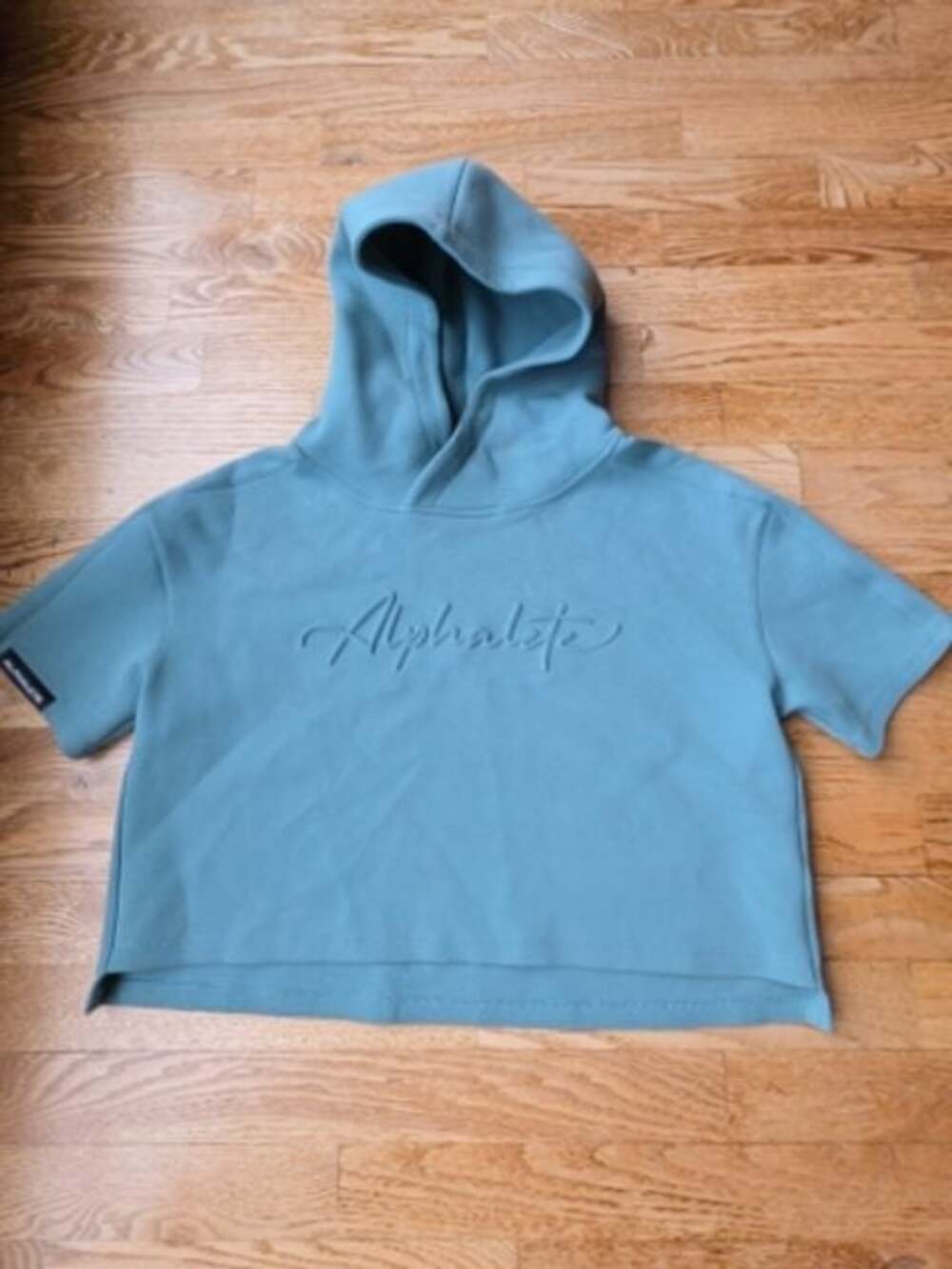 (XS) Alphalete Cropped Hoodie Workout Athletic Soft Warmup Athleisure Influence